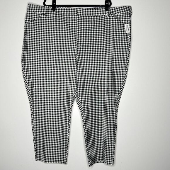 NEW Old Navy High-Waisted Gingham Pixie Skinny Ankle Pants Women's Plus Size 30 - Picture 8 of 8
